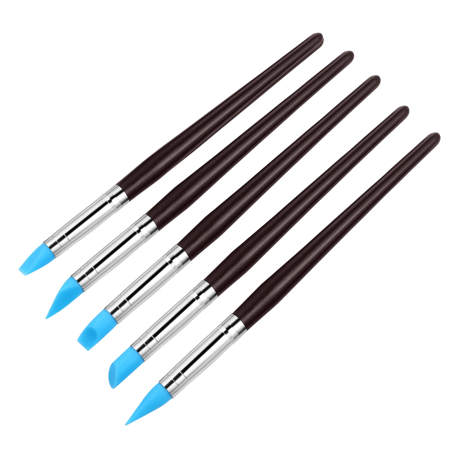 

5pcs Silicone Tip Cake Pens Fondant Engraving Decorating Pens Cake Dessert Carving Pens Baking Tools