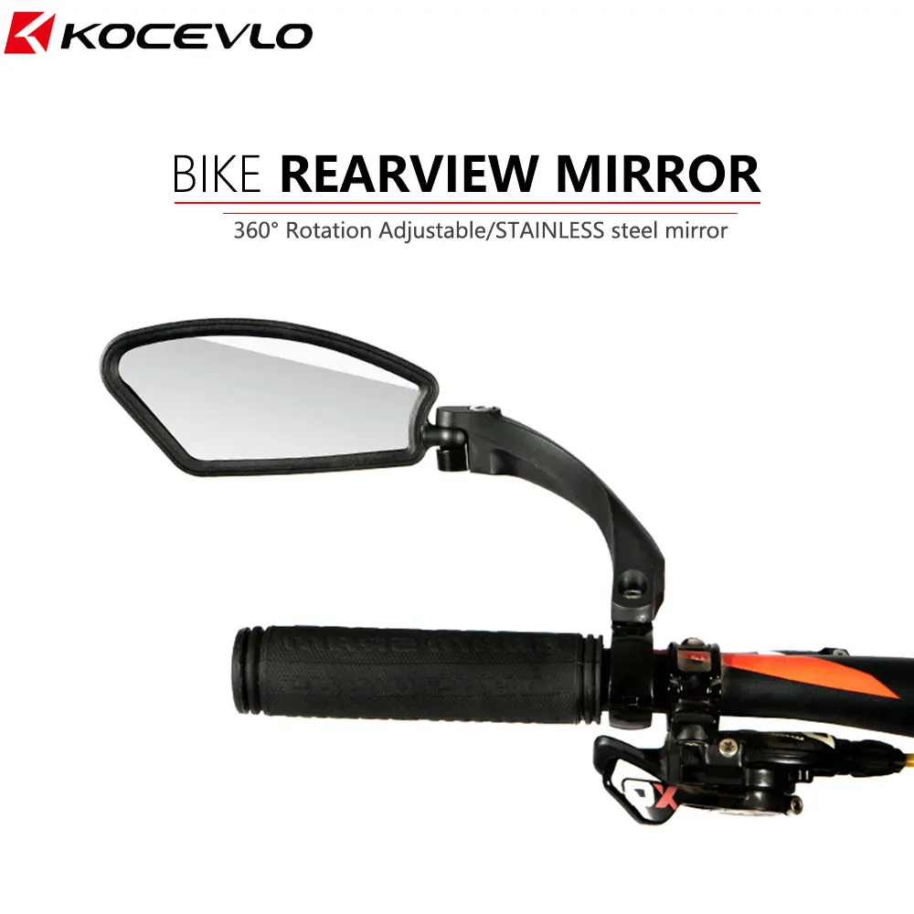 

Bike Wide Range Back Sight Reflector Rearview Mirror 360° Rotation Adjustable Bicycle Handlebar Rear View Mirror Bike Parts