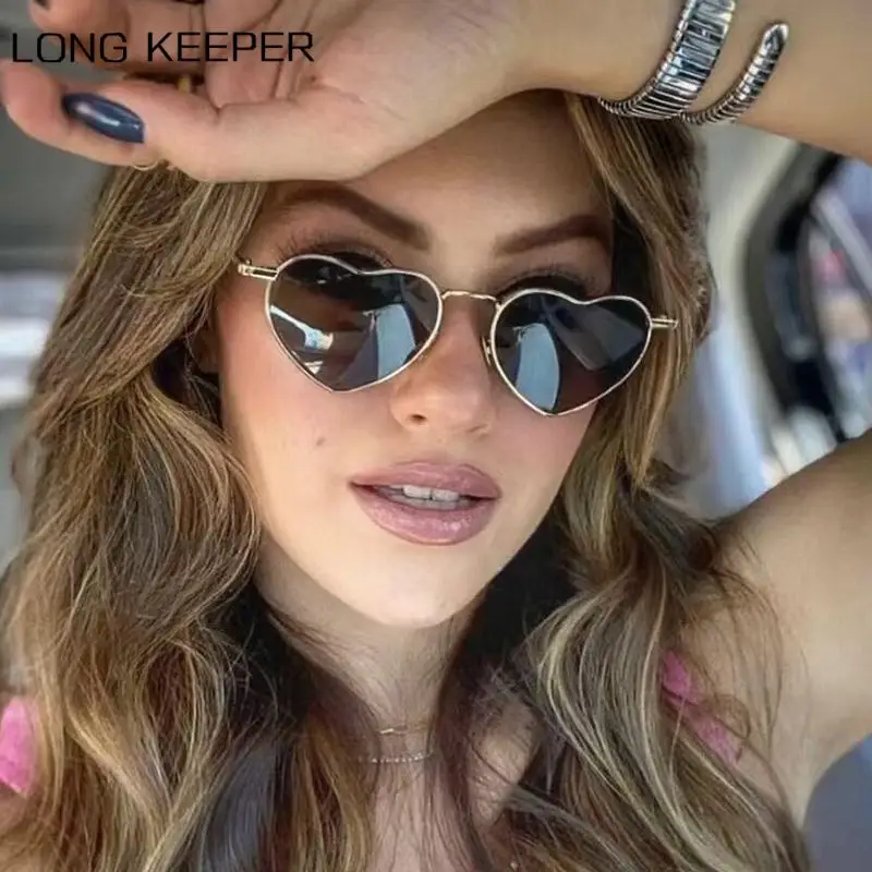 

2022 Vintage Heart Sunglasses Women Brand Designer Candy Color Polarized Sun Glasses Outdoor Goggles Party Eyewear Oculos De Sol