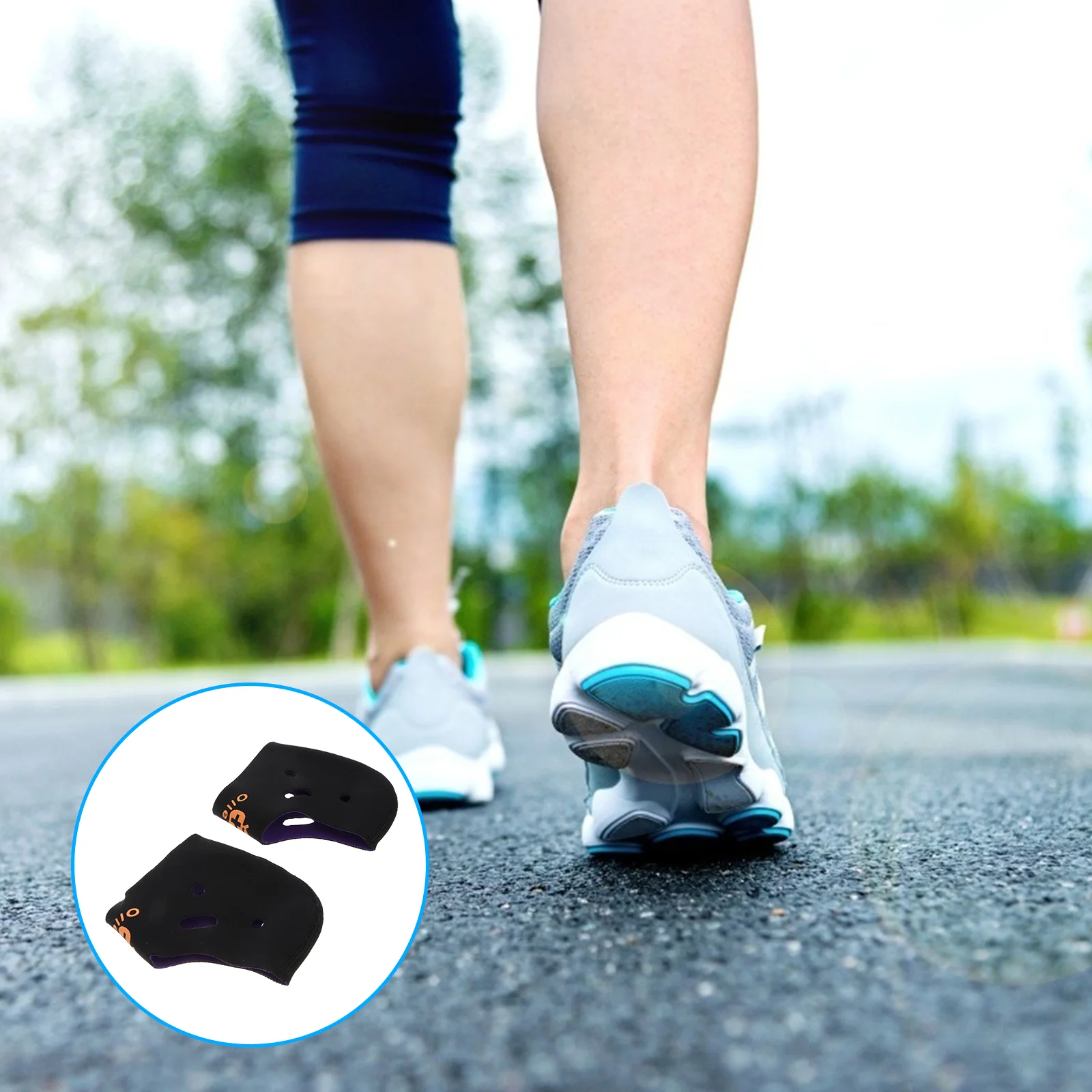 

4 Pcs Ankle Guard Insoles Plantar Fasciitis Heel Insole Indoor Shoe Covers Boots Heel Protector Ankle Protective Socks