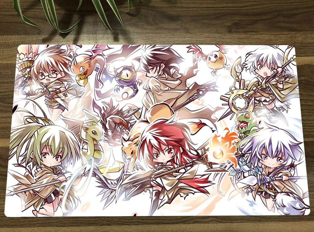 

YuGiOh Charmer Deck TCG Mat Trading Card Game Mat CCG Playmat Anti-slip Rubber Mouse Pad Desk Play Mat Wok Pad 60x35cm