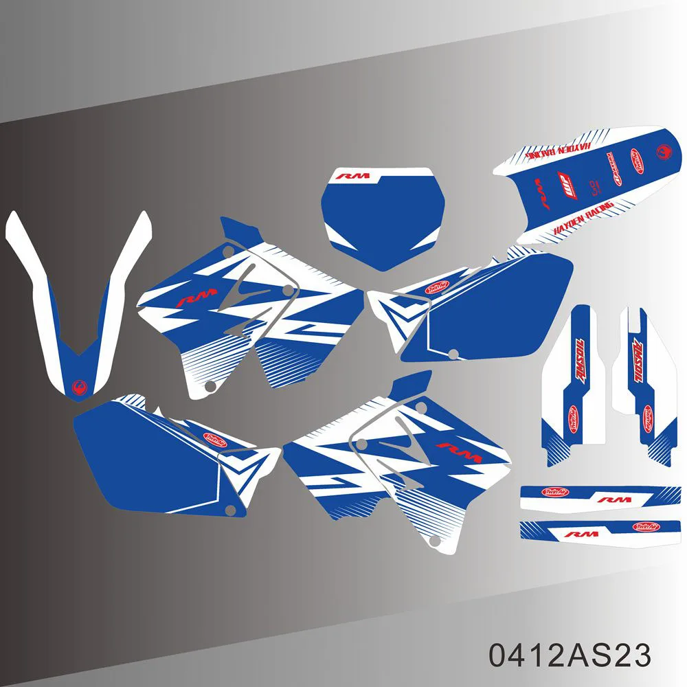 Графические Наклейки для SUZUKI RM125 250 RM250 2001 2002 2003 2004 2005 2006 2007 2008