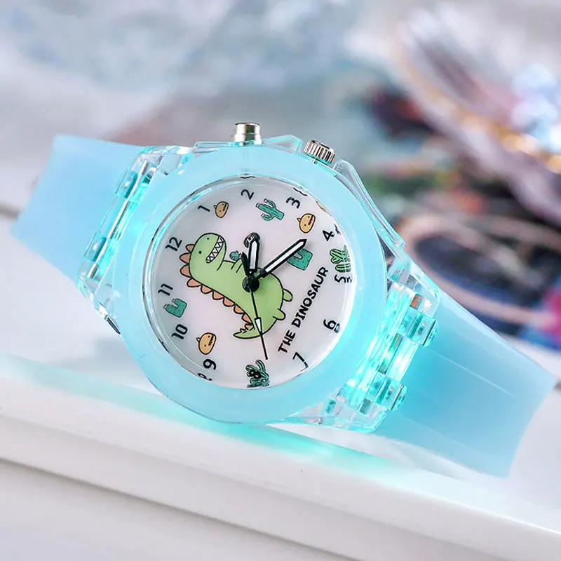 

Shine Flash Lichtgevende Kinderen Horloges Cartoon Kinderen Horloges