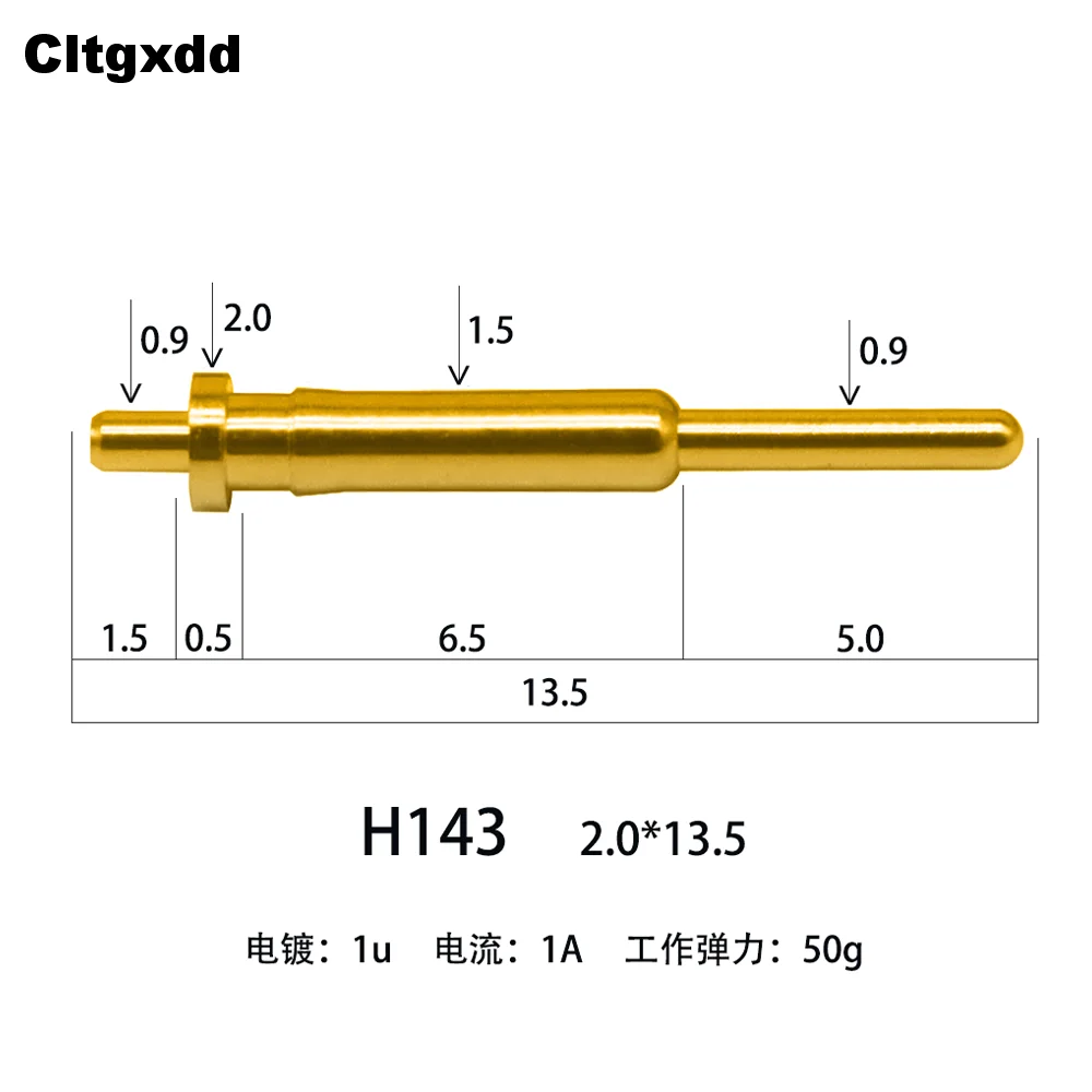 

5 шт. H141-H159 PogoPin Пружинный разъем через отверстие Пружинный разъем для печатной платы Pogo Pins Позолоченные 6,5 18,5 13,5 11 14 12,2 7,3