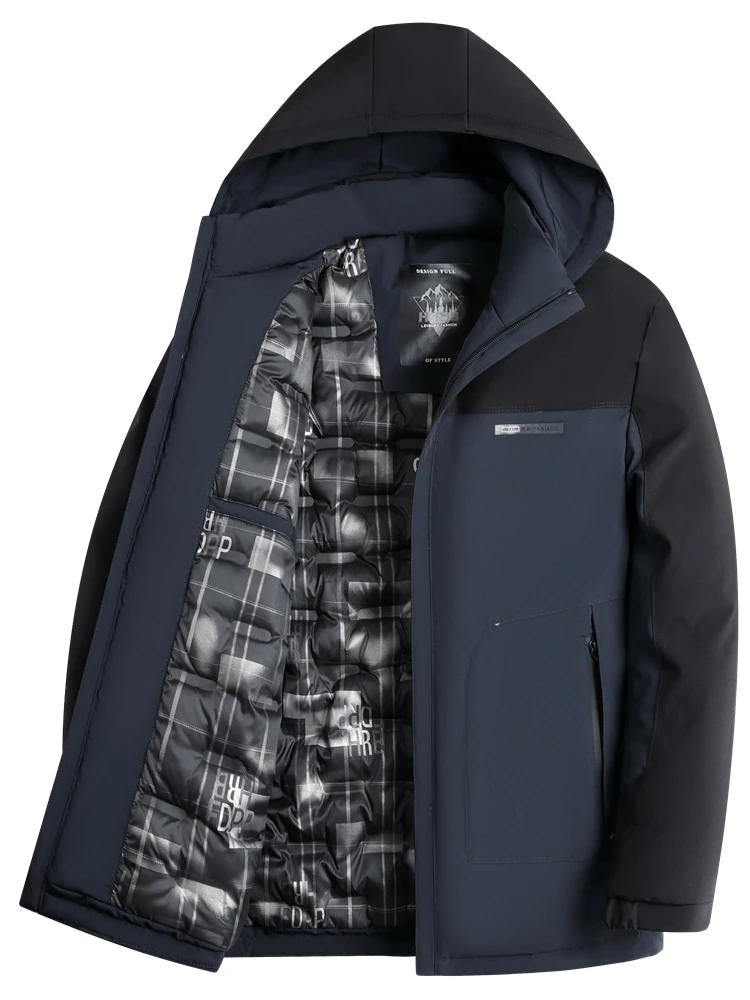 Зимняя одежда для папы Верхняя Мужчины среднего возраста Толстая теплая куртка