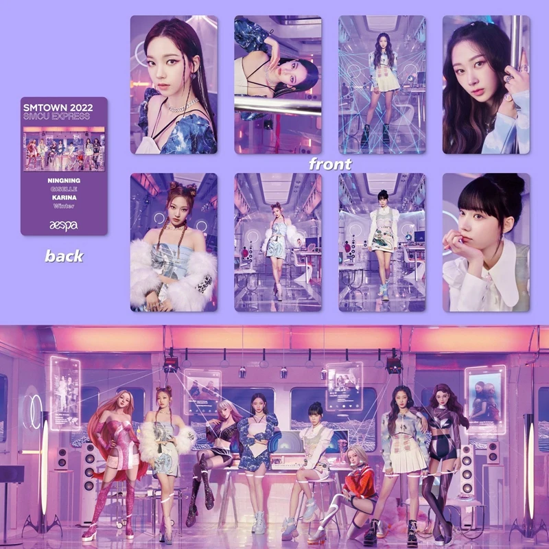 6 шт./компл. Kpop Aespa New Ablum SMTOWN : SMCU EXPRESS LOMO Cards фотоальбом фотооткрытки для поклонников