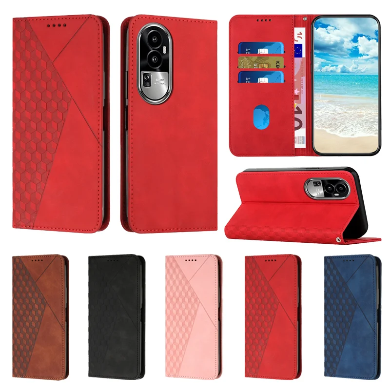 Для OPPO A96 A94 A93 A92 A78 A77 A74 A73 A58 A57 A55 A54 A53 A17 Realme 11 10 9 Pro Чехол кошелек магнитные кожаные чехлы для телефонов