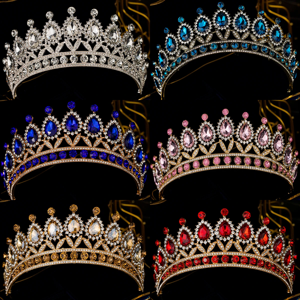 Модная роскошная женская искусственная тиара со сверкающими звездами аксессуар