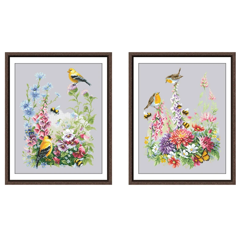 

Summer song cross stitch kit 18ct 14ct 11ct silver canvas fabric cloth cotton thread embroidery DIY handmade