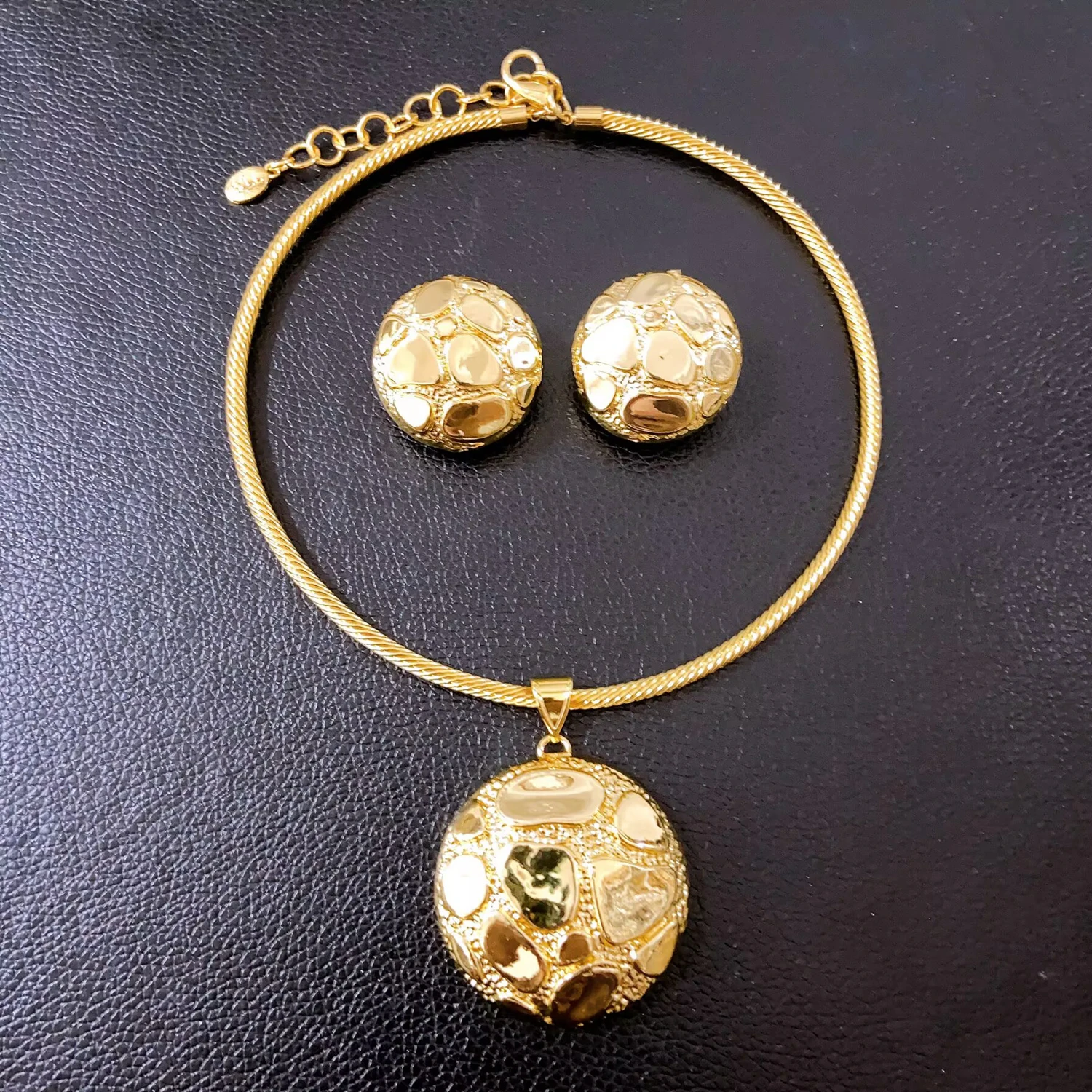 Новый итальянский женский комплект ювелирных изделий из 2-х качественных