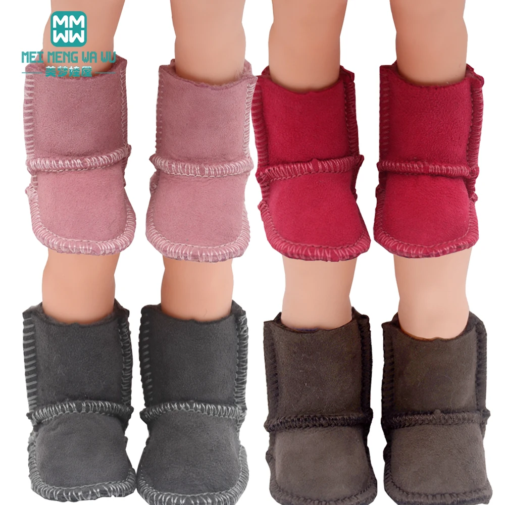 

1pcs Mini Shoes for dolls Sheepskin Boots fits BJD Doll Toy for 1/4 1/3 BJD doll and 16 Inch 40cm doll (No cartons)