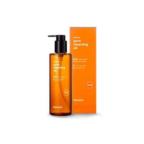 Очищающее гидрофильное масло с AHA-кислотами HANSKIN Cleansing Oil &amp Blackhead AHA