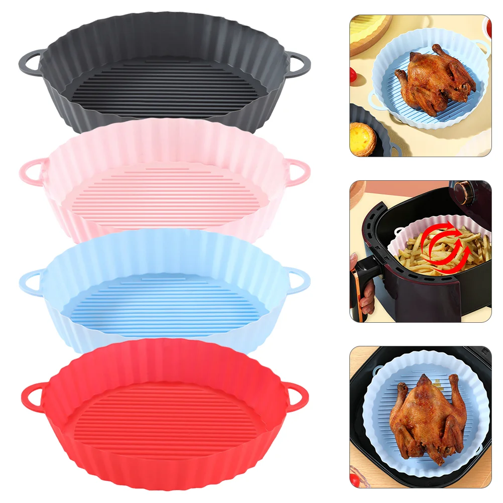 

4pcs Heat-resistant Lasting Silicone Pot Liner Silicone Liners With Handle for Kitchen Use