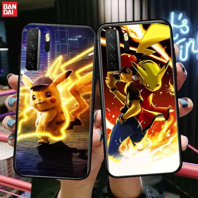 

Hot selling* Pikachu Black Soft Cover The Pooh For Huawei Nova 8 7 6 SE 5T 7i 5i 5Z 5 4 4E 3 3i 3E 2i Pro Phone Case cases