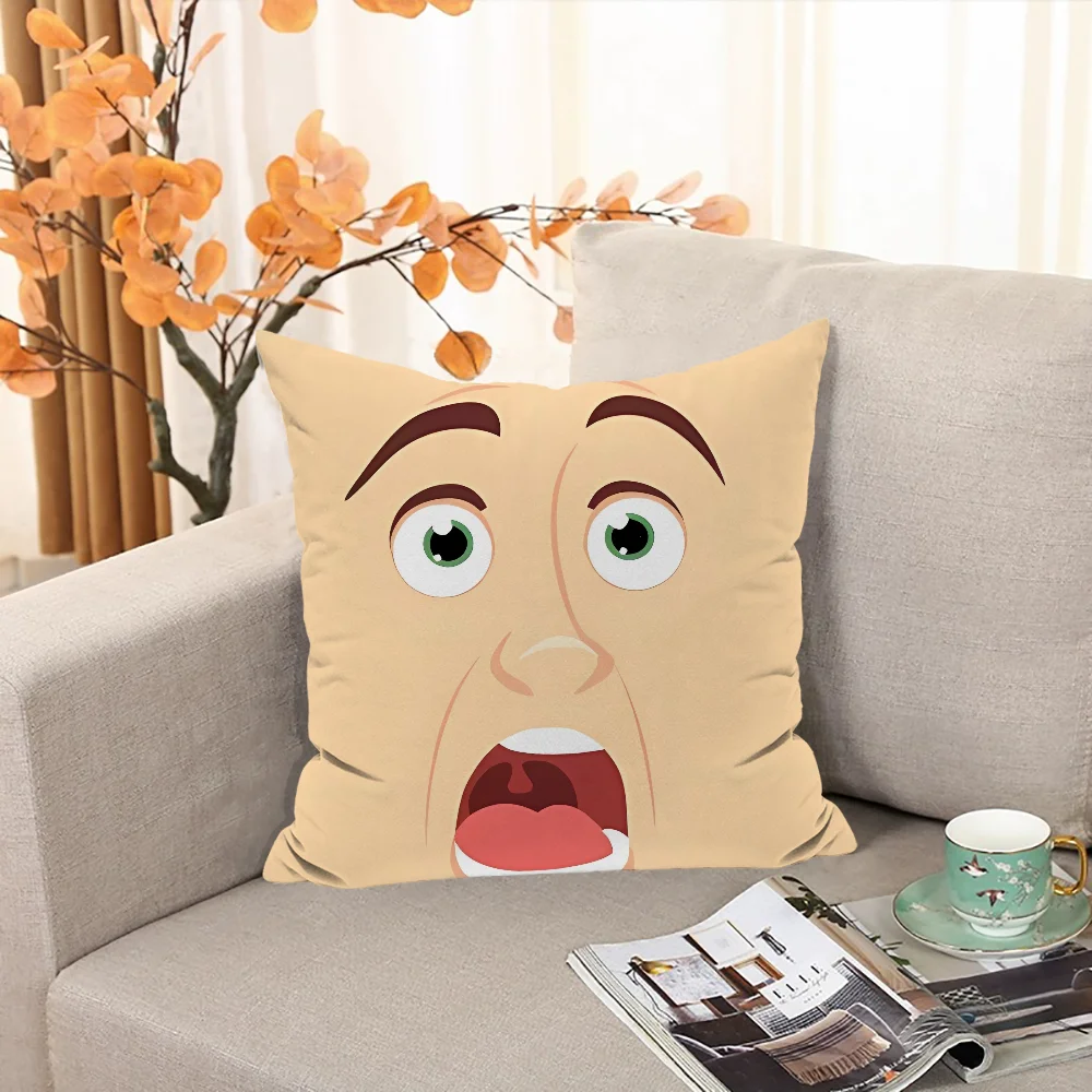 Декоративная наволочка из полиэстера Bigjpg Простая квадратная с двусторонним