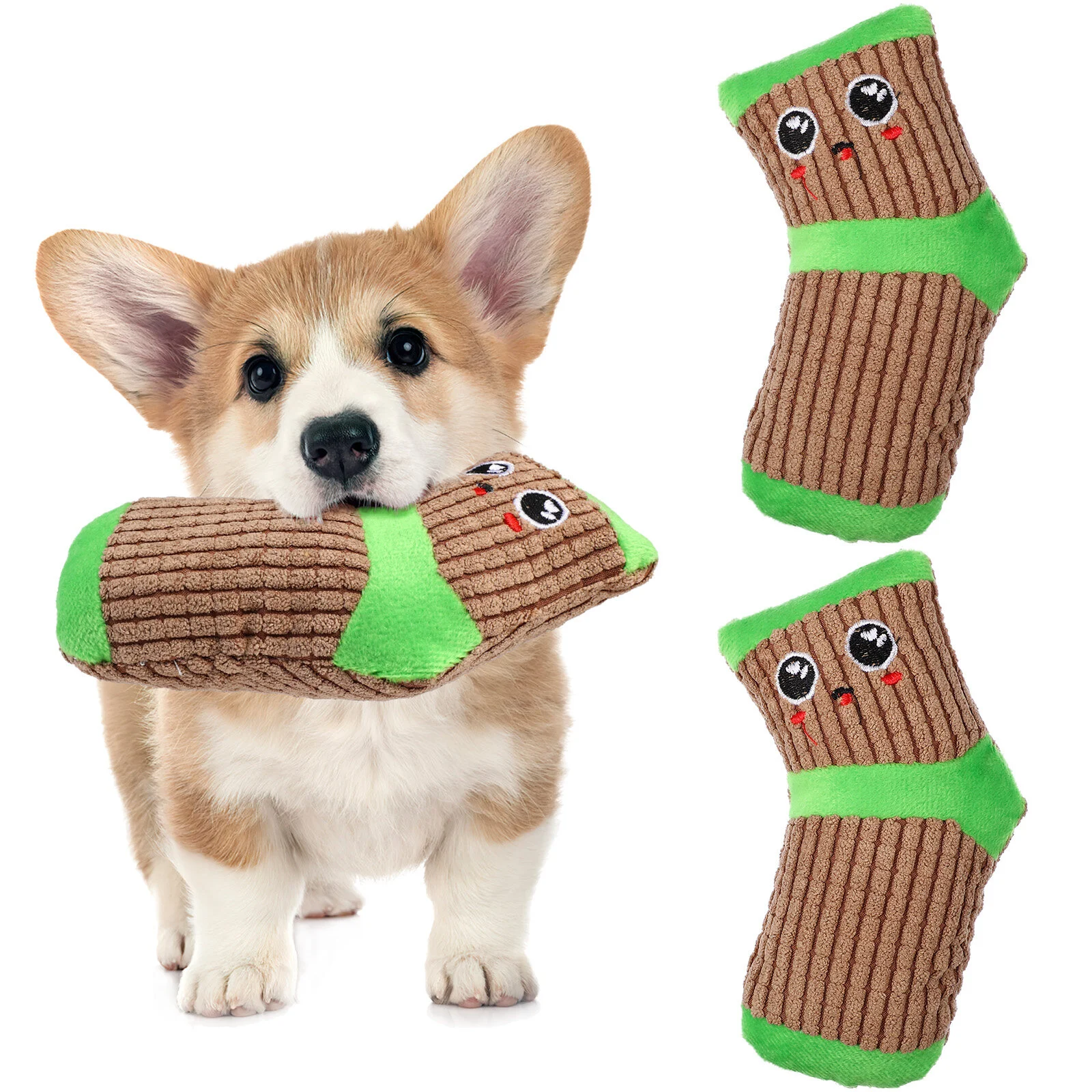 

2 Pcs Pet Supplies Squeaker Dog Toy Puppy Chew Toys Large Small Dogs Bite Interactive Vocalize Sound