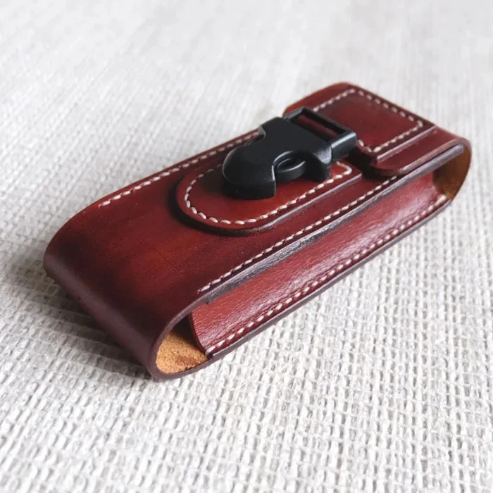 Чехол из натуральной кожи ручной работы чехол для ремня Victorinox Ranger Grip 79 130 мм (нож в