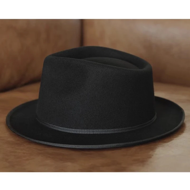 Шляпа Fedora ручной работы из 100% австралийской шерсти мужские и женские нарядные