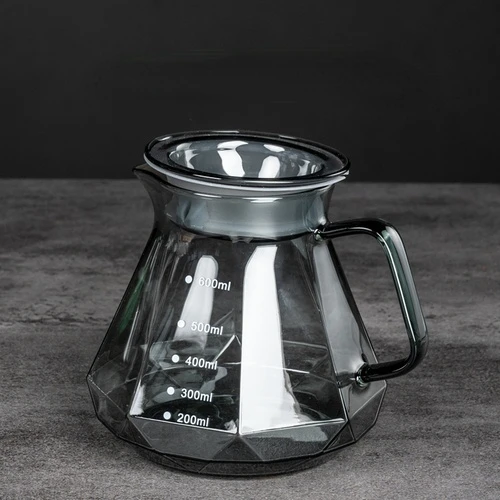 

Sharing Pot 400ML/600ML Coffee Obsidian Diamond Hand Brewing Coffee Sharing Pot Filter Cup Cloud Hand Brewing Coffee Pot Set