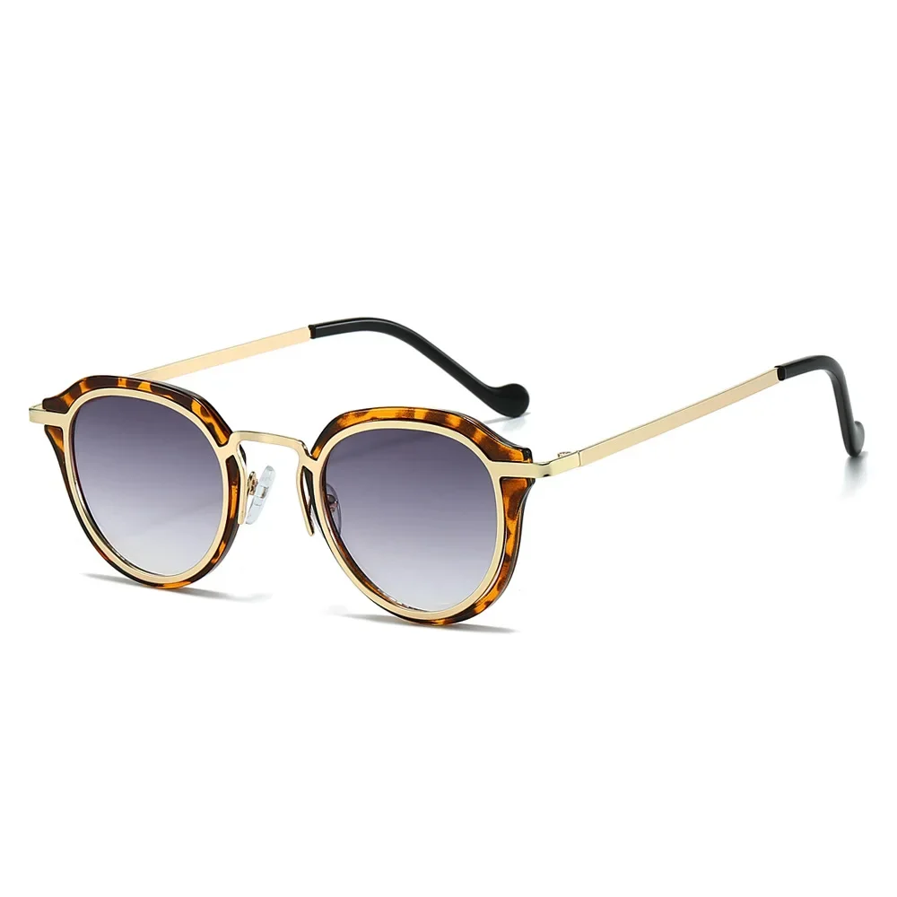 

Women Sunglasses Fashion Oval Sunglass Metal Frame Sun Glasses Retro UV400 Luxury Designer Gradients Gray Brown Shades Eyewear