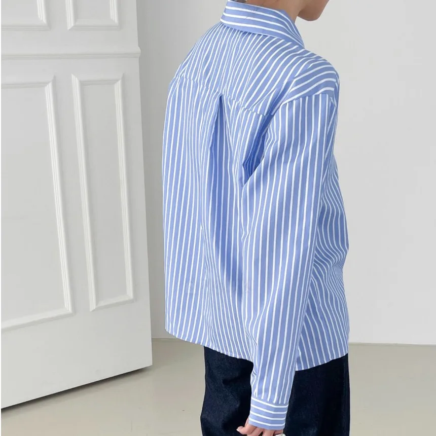 @ Обновленный размер Шикарные весенне-осенние французские рубашки Универсальный