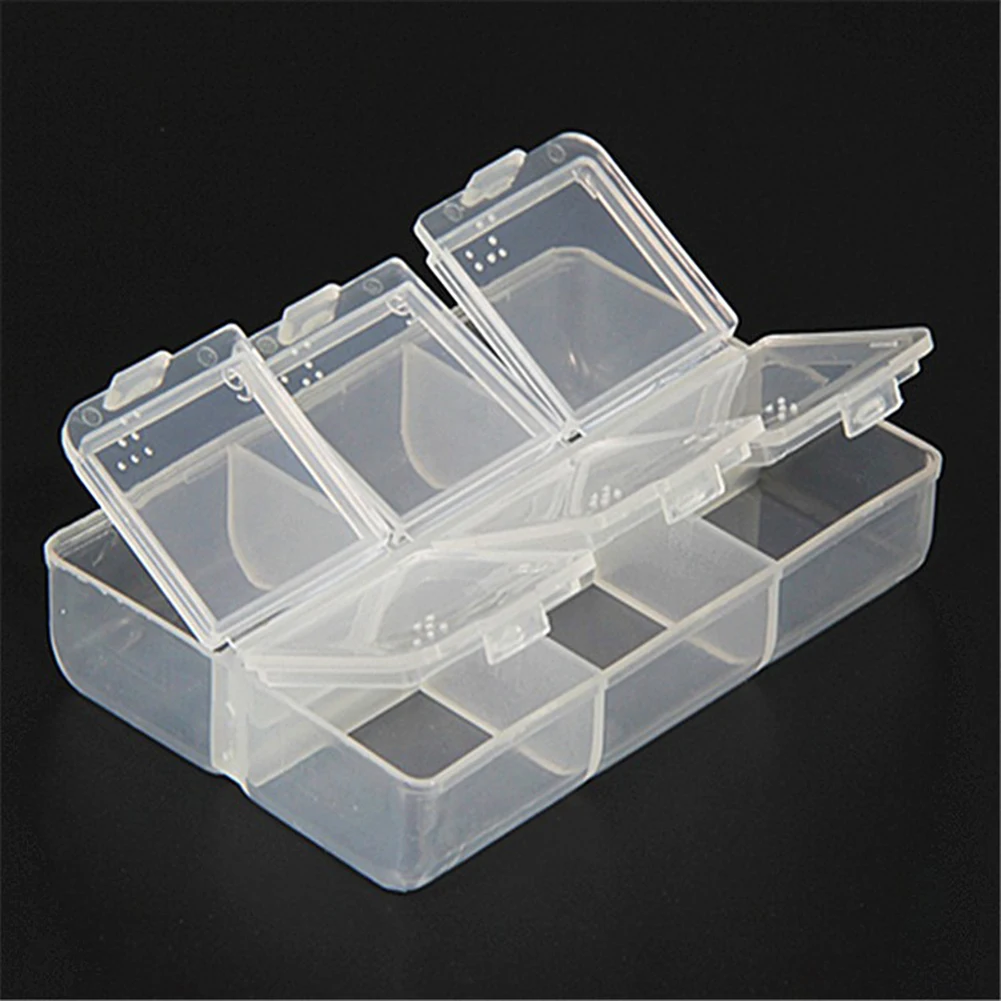 

Portable Pill Cases Travel Dispen Storage Container Colorful Drug Dispenser Packing Container 6 Slot Moisture-proof Pill Box