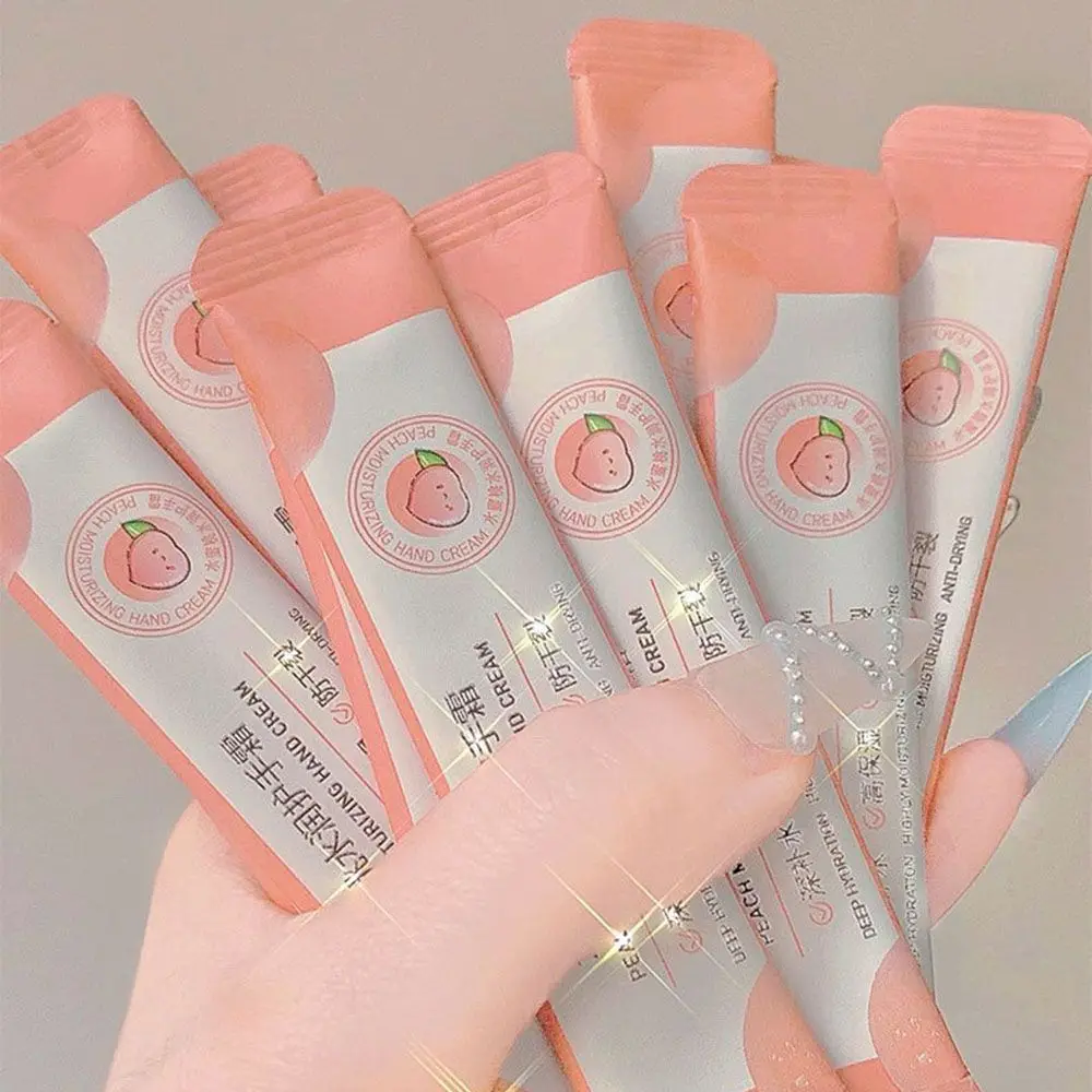 

Peach Moisturizing Hand Cream Winter Moisturizing Anti-drying Refreshing Non-sticky Autumn and Winter Skin Care 20 Packs/Box