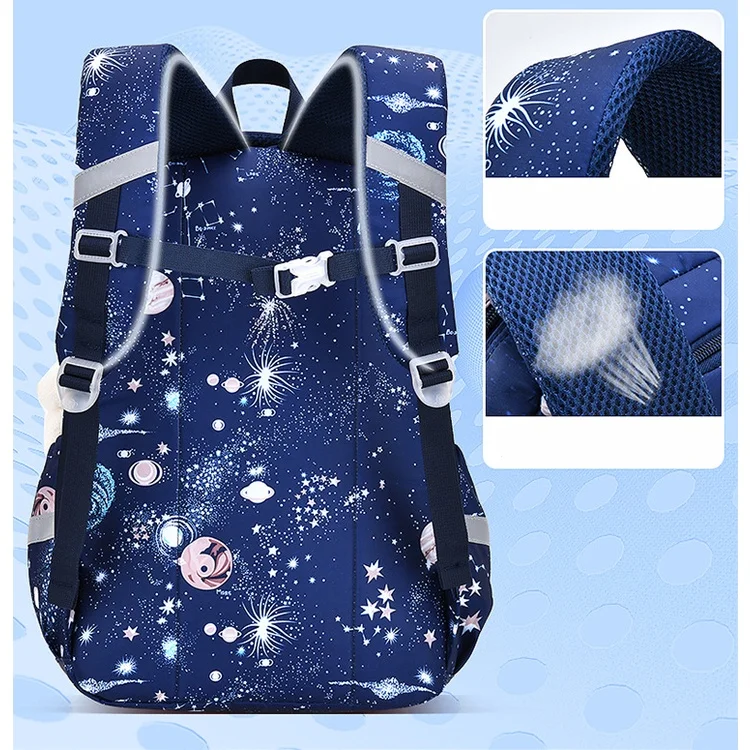 Kids Students Cartoon Starry Sky Universe Bags New Children Light Leisure Large Capacity Backpacks for Girl Boy Back To School