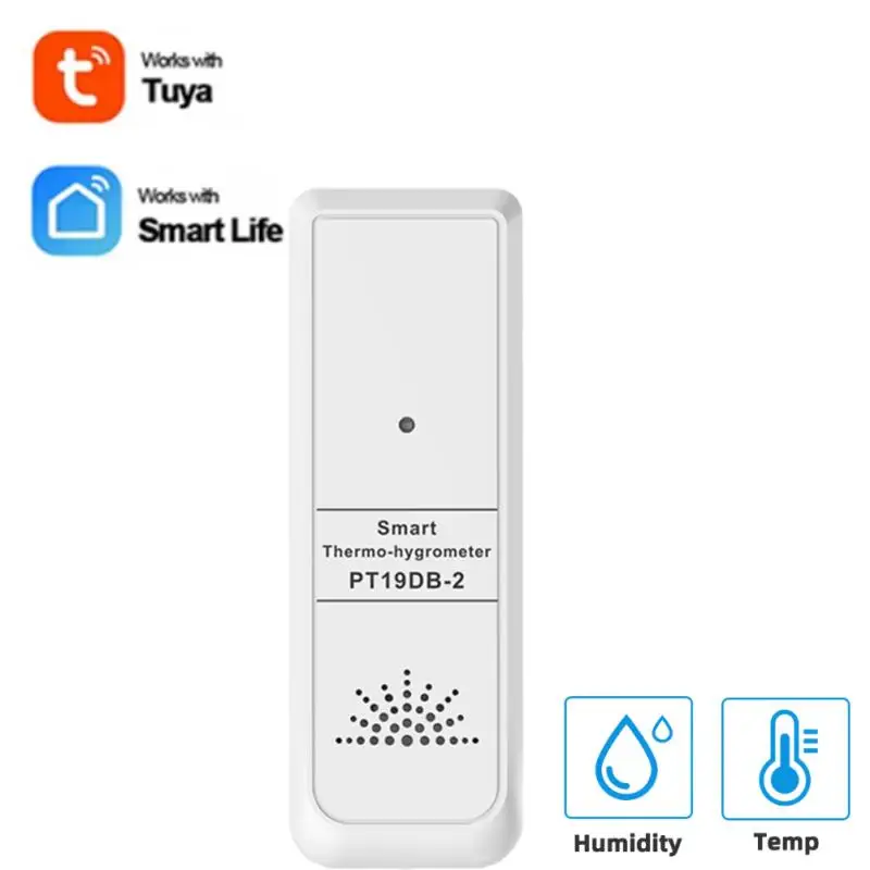 

Мини-Датчик Bluetooth Tuya с функцией измерения температуры и влажности
