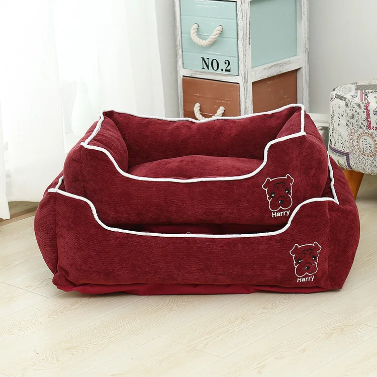 

For Pet Kennel Creative Removable and Washable Warm Kennel Square Waterproof Dog Bed Dog Mat for Dog