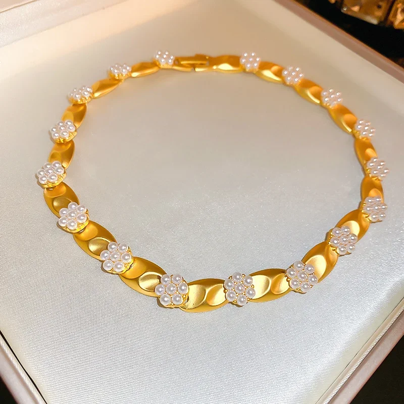 Ожерелье из жемчуга Draweye для женщин элегантное винтажное ожерелье в