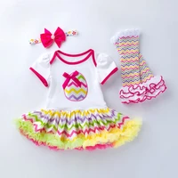 new easter 0 2y baby girl dress short sleeved romper babys sets princess tutu skirt birthday party 3piece kids fashion clothes