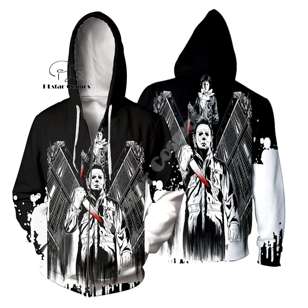 Новая мода Хэллоуин ужас персонаж фильма Майкл Майерс Джейсон Косплей 3DPrint