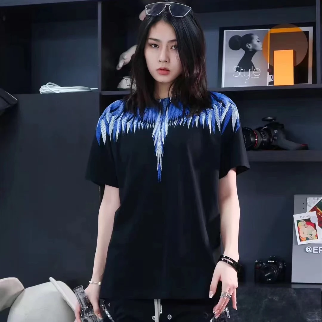 Футболка мужская с коротким рукавом Модная хлопковая простая свободная дышащая