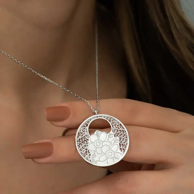 

Tevuli 925 Sterling Silver Flower of Life Necklace