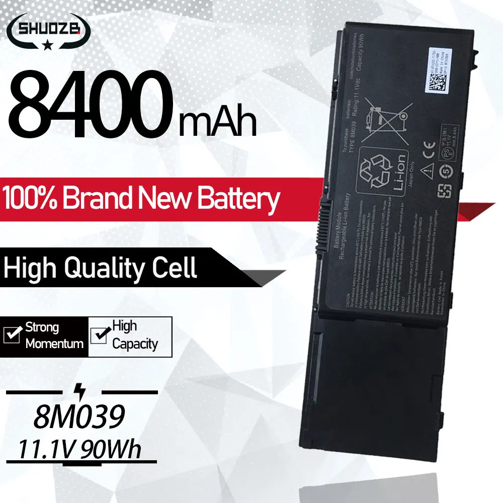 Новый 8M039 C565C DW842 KR854 J012F Аккумулятор для ноутбука Dell Precision M2400 M4400 M6400 M6500 312-0873 312-0868 11,1 V 90Wh SHUOZB Новый 8M039 C565C DW842 KR854 J012F Аккумулятор для ноутбука Dell Precision M2400 M4400 M6400 M6500 312-0873 312-0868 11,1 V 90Wh SHUOZB
