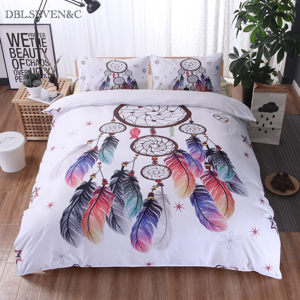 

DBL.SEVEN&C Room decor Linens 2/3pcs bed linen Double duvet cover set twin size bedding set Quilt Cover Pillow case for Home