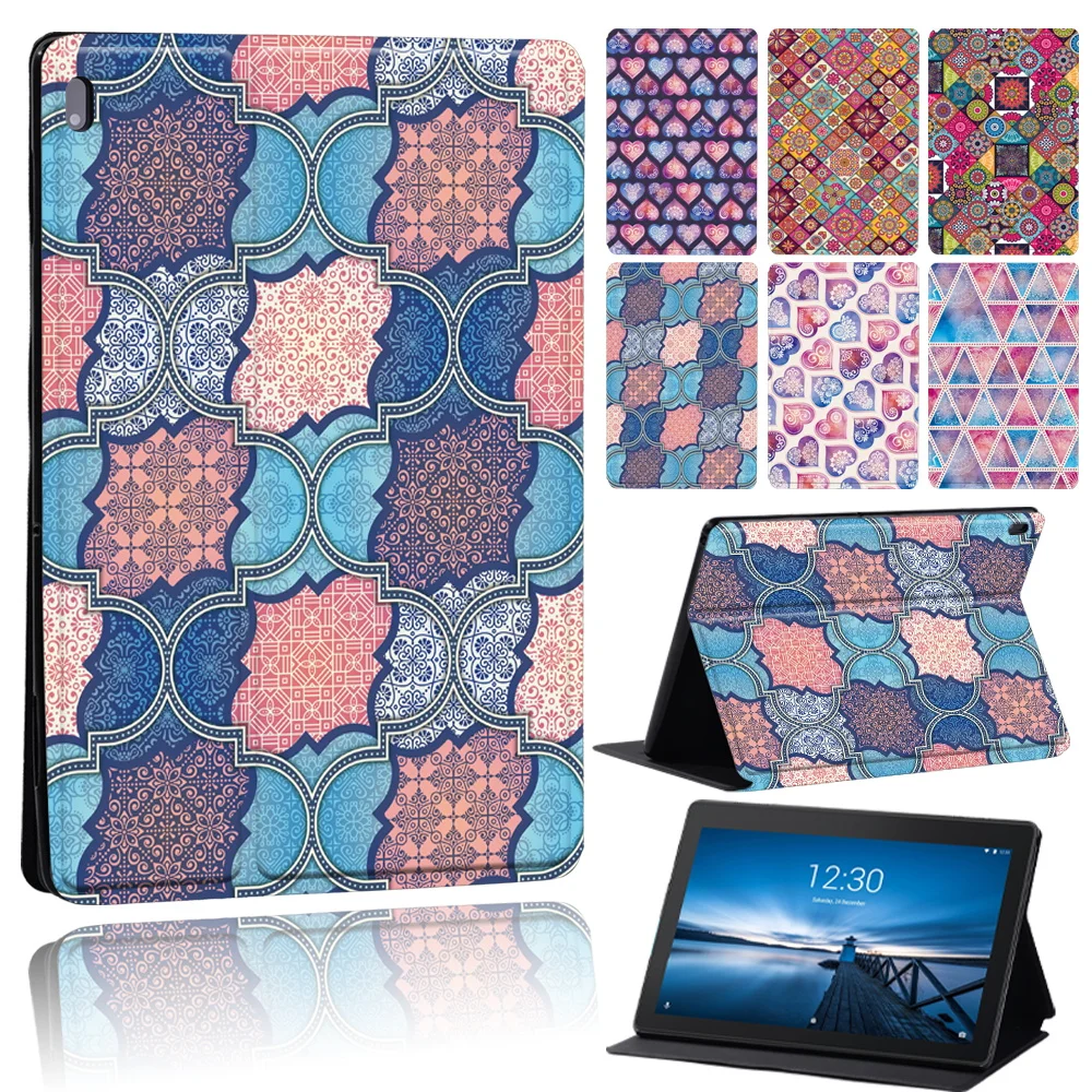 

Чехол для планшета Lenovo Tab E10/Tab M10 X505F/Tab M10 Plus/Tab M10 2nd/Tab M7/Tab M8, кожаный чехол, чехол с богемным узором