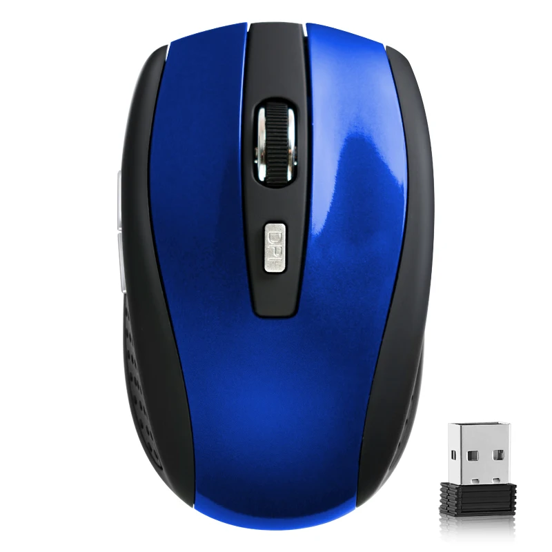 

2.4G usb receiver wireless mouse Ergonomic 6 buttons gaming mouse adjustable 1600DPI optical mouse gamer for laptop PC