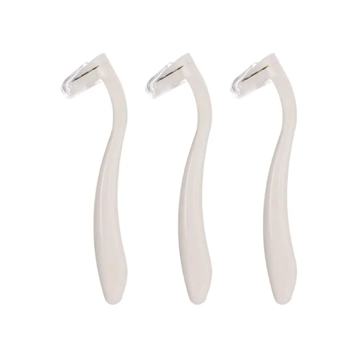 Gentle and effective 3pcs Mini Safety Razor for Women Portable Travel Size Shaving Tool with Non-Slip Handle Reusable Metal Ra