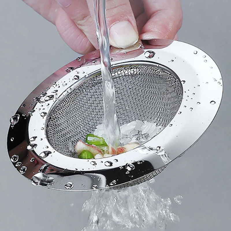 

Kitchen Accessories Sink Garbage Filter Washbasin Stainless Steel Dishwashing Pool Hair Sewer Anti-Blocking Tools Tea Strainer