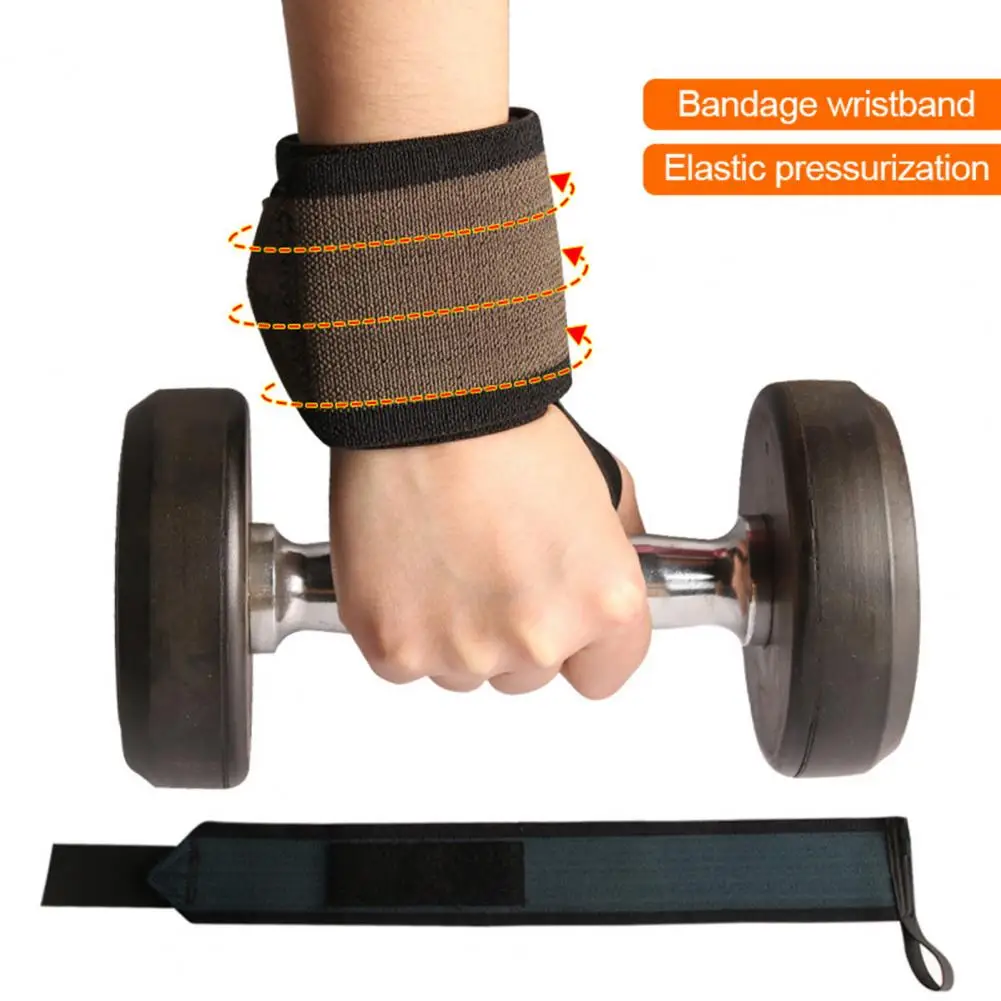 

Professional Wrist Supports Powerlifting Weightlifting Wrist Braces Supportive Secure Thumb Loop Fastener Tape Design for Sports