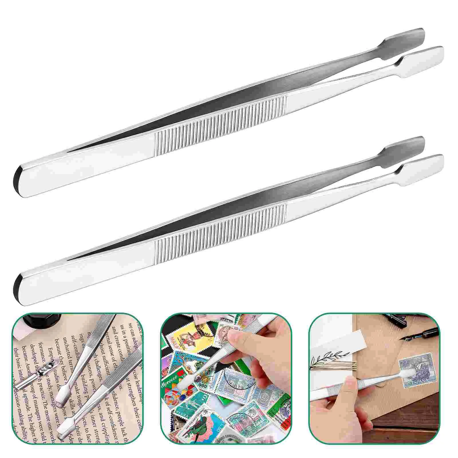 

Stamp Philately Tool Collector Collecting Stamps Tongs Tools Supplies Stainless Crafts Steel Collectors Craft Precision Set Tip