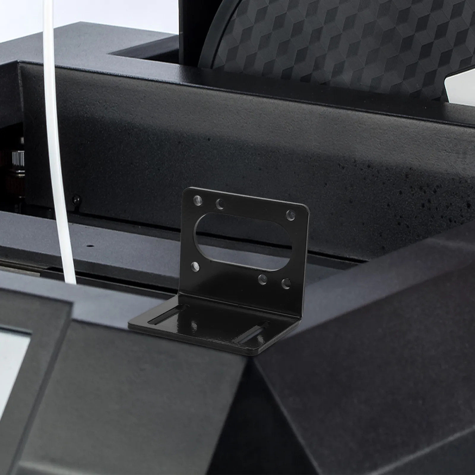 Фото Кронштейн для крепления редуктора, сверхпрочный стальной держатель-подставка для шагового двигателя, универсальный держатель двигателя №3