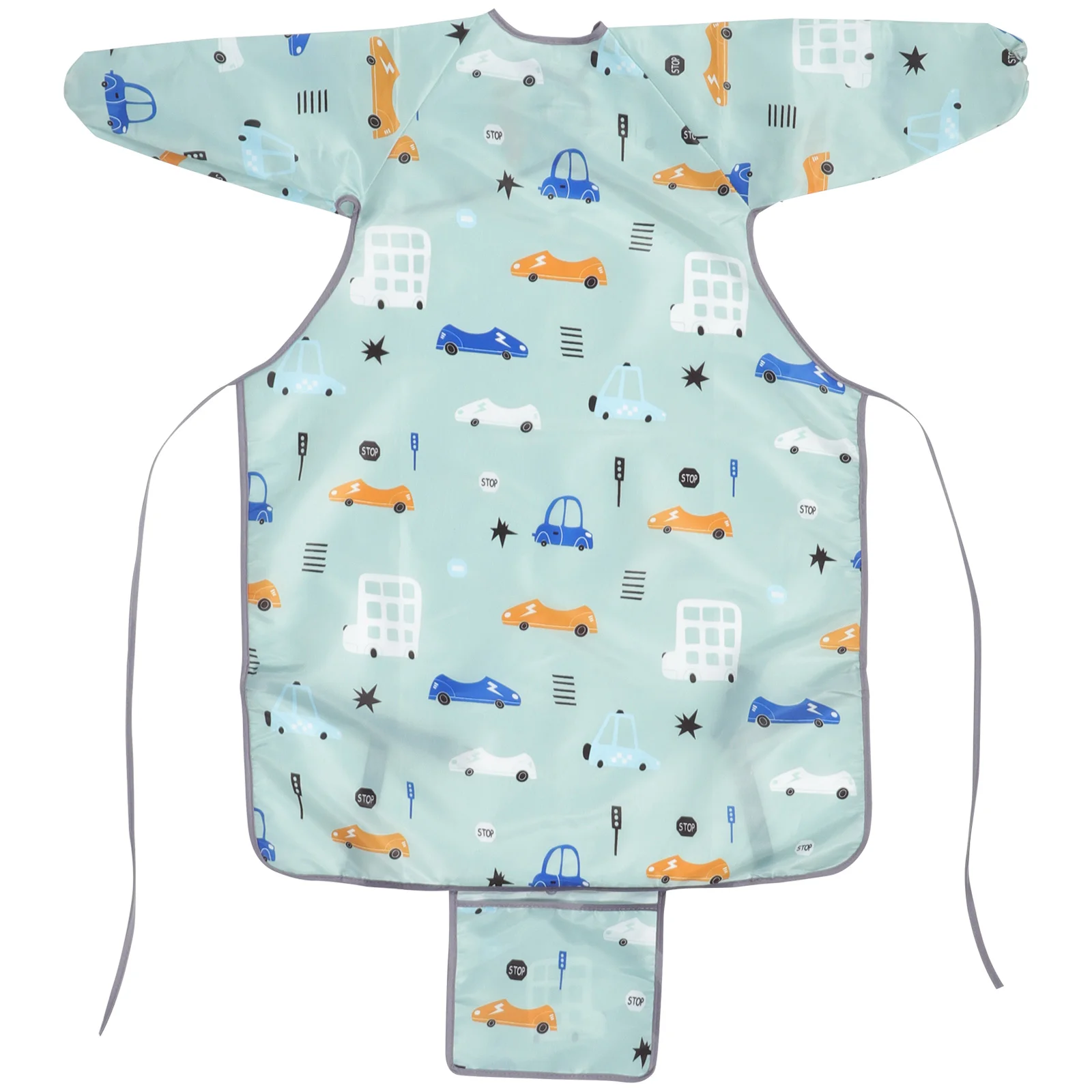 

Bib Baby Coverall Smock Bibs Eating Waterproof Weaningfeeding High Chair Sleeve All Toddler Coverapron Babies Sleeved Over