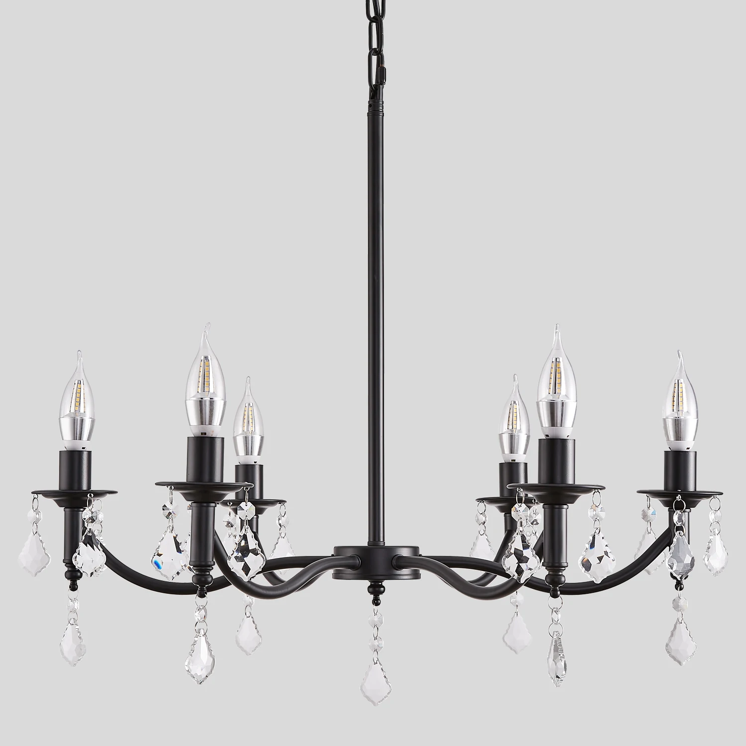 

Потолочная люстра Yenigy Железный кристалл LED