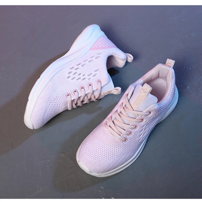Running Shoes for Women Fashion Lightweight Casual Footwear Outdoor Sports Shoes Breathable Mesh Outdoor Flat Sneakers