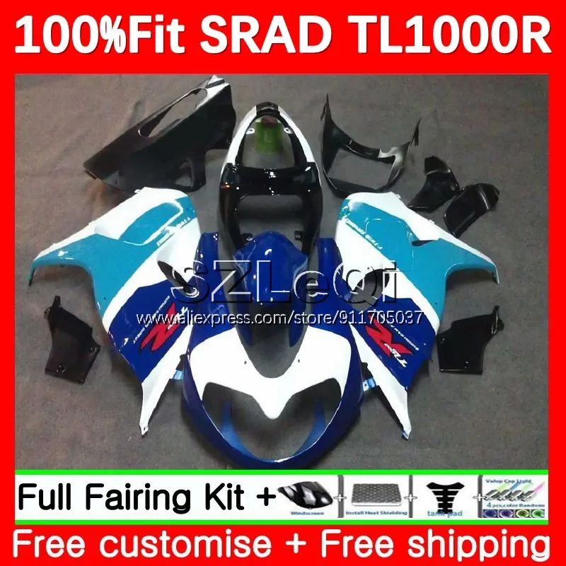 

Обтекатели для SUZUKI TL1000 TL 1000 R 1000R TL1000R 1998 1999 2000 2001 2002 2003 98 99 00 03, сине-белый