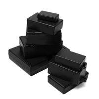 12pcs 9 sizes high quality diy black instrument case electronic project box waterproof cover project enclosure boxes