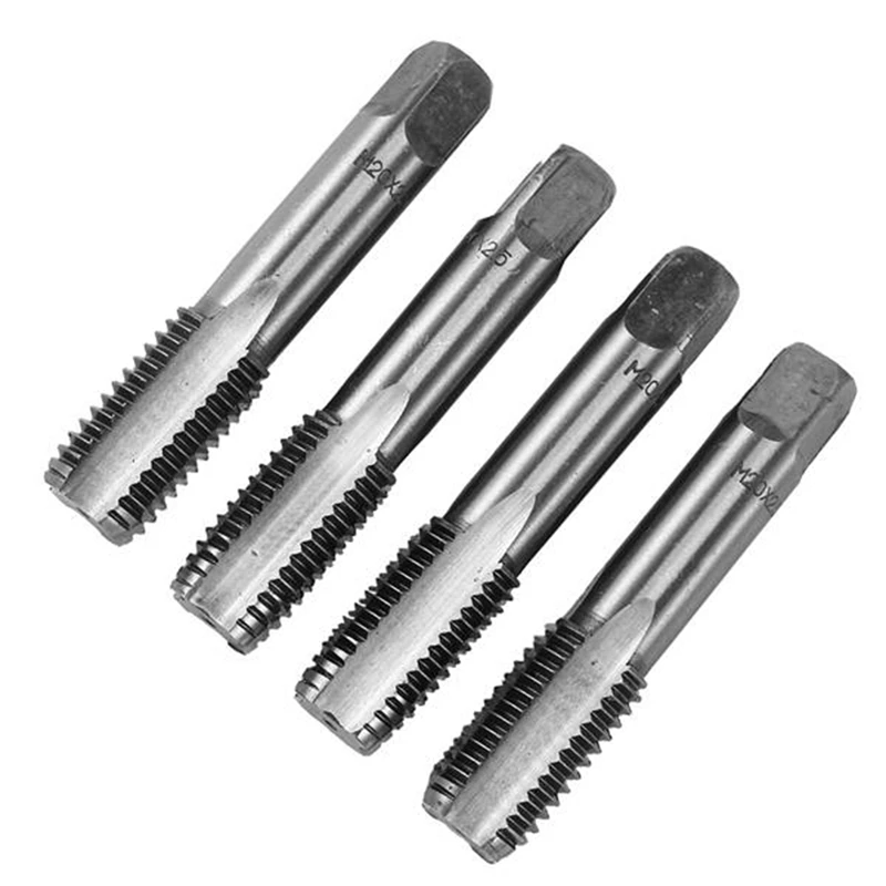 

2 Pairs Of Bearing Steel Self-Tapping Drill Bit Hand Tool Thread Metric Taps M20X2.5Mm Durable Easy To Use Silver Gray